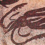 Roman mosaic of a squid