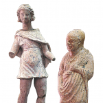 Two stone statuettes