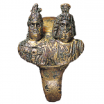 Bronze ring with the heads of Egyptian gods