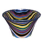 A colourful 'ribbon-glass' bowl from Alexandria.